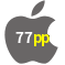 Aplicativo 77pp para iOS
