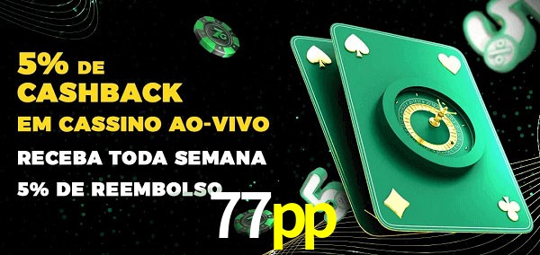 Promoções do cassino ao Vivo 77pp